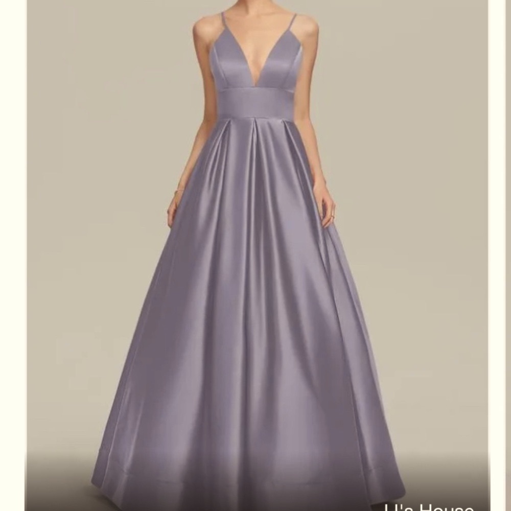 Ballgown dress berry color